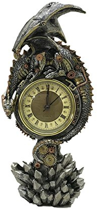 Nemesis Now Clockwork Reign Uhr, 32 cm, Grau