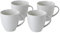 Royal Doulton Gordon Ramsay Maze Grill 40034482 Mug 375ml Set of 4 White, Stoneware
