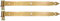 KOTARBAU® Ladenband mit Kloben Torband Türband Torscharnier Scharnier Baubeschlag Torbeschlag Türbeschlag Rostfrei Torzubehör Verzinkt Gelb 600 mm 2 St.