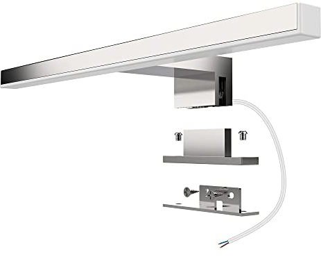 Aogled Led Spiegelleuchte Badezimmer 5W 400LM 30cm 230V Neutralweiß 4000K,3-in-1 Klasse II Spiegellampe Bad,Kein Flimmern,Nicht Dimmbare Badleuchte Wandbeleuchtung 300mm