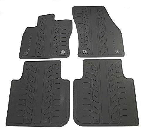 Seat 5FJ061500041 Gummi Fußmatten 4X Gummimatten Allwettermatten V+H Schwarz