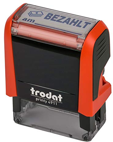 Trodat Printy 4911 feuerrot BEZAHLT AM BLAU