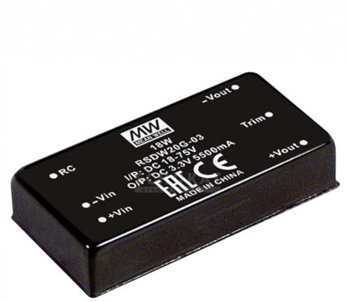 Mean Well RSDW20H-05 DC Converter 4000mA 20W Number of Outputs: 1 x