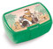 NICI 45456 Brotdose, Gürteltier, Ameisenbär und Wüstenfuchs 18x12,5x6,5cm, grün