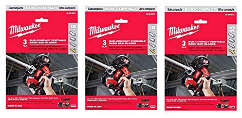 Milwaukee 48-39-0572 Portable Band Saw Blades, 27-Inch 3 Blades per Pack