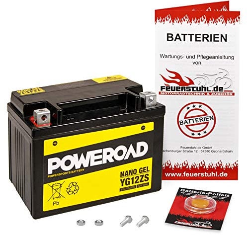 Gel-Batterie für Honda VFR 800 F, 2014-2016 (RC79) wartungsfrei, einbaufertig, startklar, inkl. 7,50€ Pfand