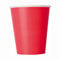 Unique- Gobelets en Carton Rouge-Paquet de 8, 82187, Red, Lot de 8