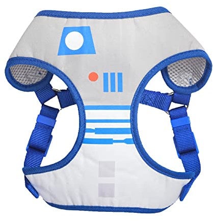 R2D2 Star Wars Dog Harness, No Pull, Step In - Medium Size, D-Ring Included