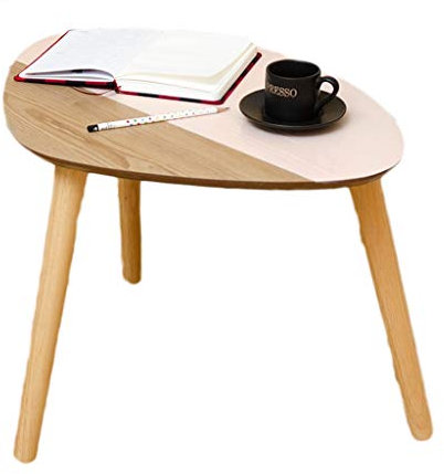 ZZTWER Side Table Coffee Table Nordisches Dreieck Couchtisch, Sofa Beistelltisch Wohnzimmerschrank Wohnzimmertisch Nordischer Kleiner Couchtisch Home Decoration (Color : Pink)