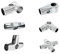 25MM OR 1 INCH Heavy Duty T CLAMP, 4 Ways, 5 Ways, and 6 Ways CLAMP and TUBING Accessories for 25MM Tube (4-Way Adjustable)