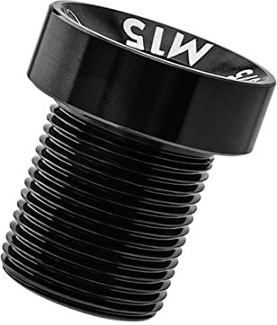 1 pièce M15 x 16,5 mm Boulon de bras de pédalier de vélo en alliage d'aluminium Vis de bras de manivelle Boulon de fixation de manivelle Boulon de fixation d'axe Cache d'écrou