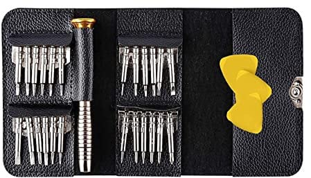 iJiZuo 28 in 1 Precision Screwdriver Set, Mini Screwdriver, Professional Magnetic Screwdriver for Glasses, Smartphone, Phone, Cellphone, PC, Laptop, Electronics, 3 levers