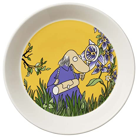 Arabia Moomin Teller Hemulen aus hochwertigem Porzellan, in der Farbe Gelb, Maße: 19,5x2,8cm, 1066916