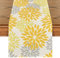Artoid Mode Blumen Gelb Dahlien Sommer Tischläufer, Saisonnal Küche Tisch Dekoration Drinnen Urlaub Party Dekor 40x140 cm
