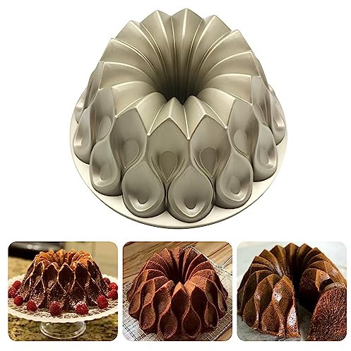 WBJKZJD Charlotte Kuchenform Aluminium Küchenzubehör Dekoration Rund Weihnachten Hochzeit Familie 3D Charlotte Kuchenform (Krone)