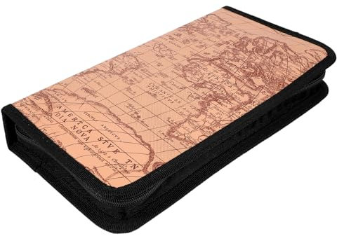 Veemoon Car Cd Case Capacity Dvd Storage Pouch Cd Disc Storage Holder for Home Office Use Random Color