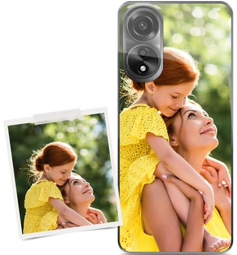 Coverpersonalizzate.it - Cover personalizzata compatibile per Oppo A78 4G con la tua foto o la tua frase - Custodia personalizzata in tpu trasparente