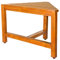 VaeFae Banc d'angle de douche en teck, repose-pieds en bois, banc de douche pour rasage, tabouret de douche d'angle pour douche intérieure, salle de bain