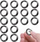 16 Stück Runde Karabiner 20mm Kupfer Metall karabinerring Feder O Ring Legierung Karabinerhaken Schlüsselbund Zubehör für Schlüsselbund Handwerk DIY