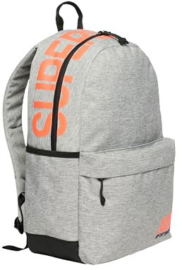 Superdry Damen Windyatcher Montana Rucksack mit Logo Hellgrau Meliert 1SIZE