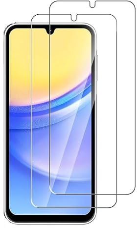 HQ-CLOUD® LOT DE 2 Verre Trempé Pour Samsung Galaxy A15 5G/4G.Film de Protection d'écran Transparent - Anti Rayures - Ultra Résistant Dureté 9H