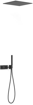 TRES 30725206NM B-SYSTEM Thermostat-Wasserhahn-Set, 2-Wege-Duscharmatur, Mattschwarz