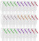 Biwwubik Lot de 30 bouteilles réutilisables en plastique vides avec mousqueton 50 ml