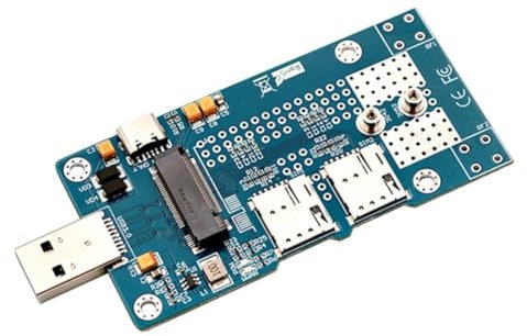 YUMIN Adaptateur NGFF (M.2) vers USB 3.0 avec Double Carte Nano SIM Prenant en Charge Le Module 3G/4G/5G/LTE Adapté Aux Ordinateurs de Bureau