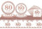 53Pcs Rose Gold Tableware Set 80th Birthday Table Cloth,Rose Gold 80th Paper Napkins and Paper Plates(7+9in),Rose Gold Paper Dinnerware 80th Anniversary Decor for Her 80th Birthday Party Supplies