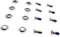 Perfeclan 8X Snowboard Bindung Schraube Set Edelstahl Befestigungen Montage Schrauben Senkkopf Scheiben Outdoor Sport Bindung Hardware