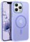 VENINGO Magnetica Cover per iPhone 13 Pro Custodia Compatibile con MagSafe Cover Traslucida Opaca Silicone Tpu Anti Impronte Digitali Custodia per iPhone 13 Pro 6,1 Pollice Viola