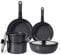 GiPP Pots and Pans Set Non Stick,11PCS Cookware Sets Grey Ceramic Nonstick Detachable Handle,Induction Kitchen Set Removable Handle，RV Cookware Set,PFOA Free (Grey, 11PCS)