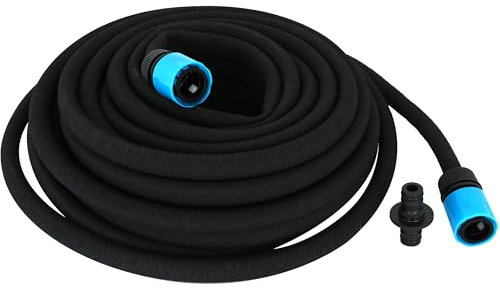 Perlschlauch 15m schwarz mit Anschlussarmatur Bewässerungsschlauch