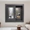 Saunafenster Gartenhaus Fenster, Mit Griff Aus Aluminium, Haushalt Fenster, Bündige Fenster, für Schuppen, Hühnerställe, Garage und Spielhaus(Black,80 * 80cm/31.5 * 31.5in)
