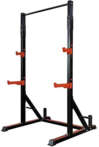 SRFTT Squat Rack Stand Barbell Free Press Bench Home Gym Squat Rack Stands, Adjustable Gym Squat Barbell Power Rack Barbell Rack Squat Stand Home Fitness Equipment We