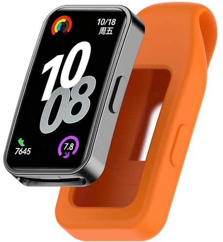 BDIG Clip Halter Kompatibel mit Huawei Band 10 Armband/Band 9/Band 8, Tragbare Schutzhülle, Sportclip, Weiches Silikon, Anti-Fall & Anti-Kratzer, Waschbar