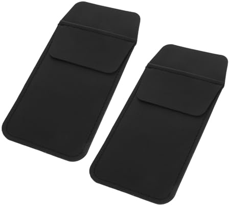 LOLIPPYY 2 Stück PU Leder Stifttasche Leicht und Robust Arzt Pflege Stiftehalter Organizer für Büro und Klinik Tragbar Multifunktional Schwarzes Pen Pocket für Ärzte und Krankenschwestern