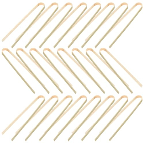 Operitacx Gartenkaktuszange 10 Stück aus Bambus, Gold, Ergonomisch | Kleiner Kakteen, Hilfsclip für Kaktusverpflanzung, Beweglicher Sukkulentenclip, Gartenaccessoires
