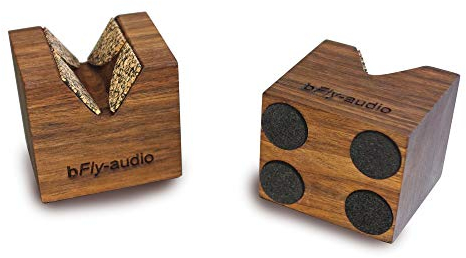 bFly-audio Cube-Set Kabel Absorber/Dämpfer aus Amasaque Holz (2er-Set)