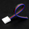 BoHong 10pcs RGB 5050 LED Streifen Verbinder 4 polig LED Schnellverbinder LED Stripe Anschlusskabel Verbindungskabel LED Strip Connector Adapter für 10mm breit RGB 5050 LED Band,16cm Lang