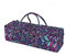 Yoga Studio Yoga-Tasche, 71 x 23 x 18 cm, Baumwolle, Tasche für Yogamatte Aufbewahrungsfächern, YKK-Reißverschluss, Violette Federn