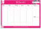 Perfect Planner Company – Schreibtischunterlage für To-Do-Listen im A4-Format – Undatierter Wochenplaner mit Abreißdesign – Montag bis Sonntag, Tagesplan – Querformat, Rosa – 50 Seiten