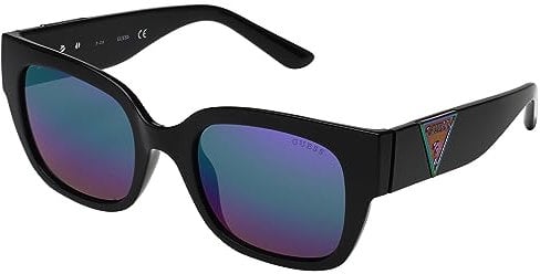 Guess Damen 0 Sonnenbrille, schwarz (Shiny Black), 60