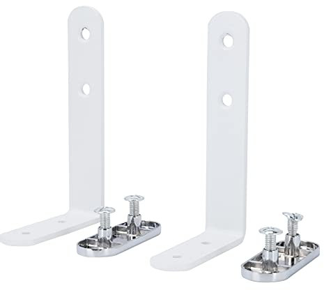 Cabilock Metallregal Eckwinkel Tischständer 2 Sets Rechten Clips Klammern L- F?rmigen Bildschirm Clips Befestigungs Klammern Metallständer Eckregalträger Regalwinkel