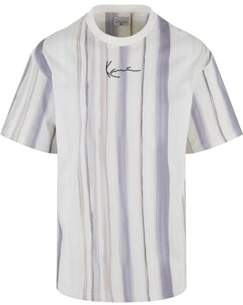 Karl Kani Herren KM221-045-1 KK Small Signature Tie Dye Stripe Tee