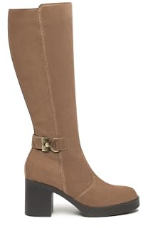 Nero Giardini I514660D stivali in camoscio nero tacco 7 cm