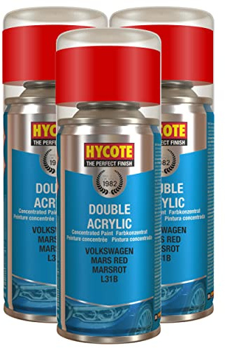Hycote Volkswagen Mars Red 150ml (Pack of 3)