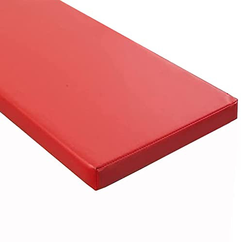 RUIBEI Kunstleder Bankkissen-Wasserfestes-rutschfeste-GartenBankauflage-Benutzerdefinierte Größe-3/5/8 cm Dicke Matte für Schaukel Terrasse