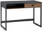 HOMCOM Scrivania per Camera e Ufficio con Ripiano e Cassetto in Legno Stile Industriale, 110x50x76cm, Noce e Nero
