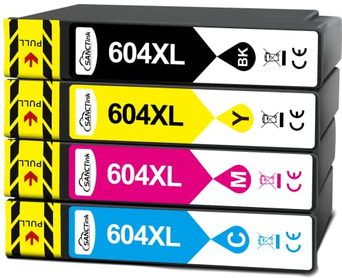 604 Patronen Kompatibel für Epson 604 604XL Druckerpatronen - Kompatibel Tintenpatronen mit Epson Expression Home XP-2200 XP-4200 2205 XP-3200 XP-3205 XP-4205 Workforce WF 2935 2930 2910 2950 (4 Pack)